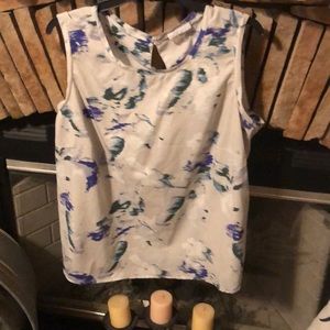 Navy/white/gray tank top (size 1x)